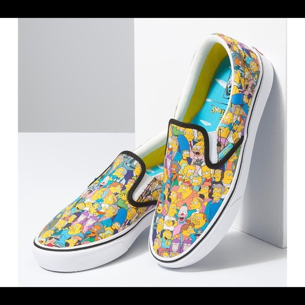 Simpsons x Vans Kids Slip Ons
